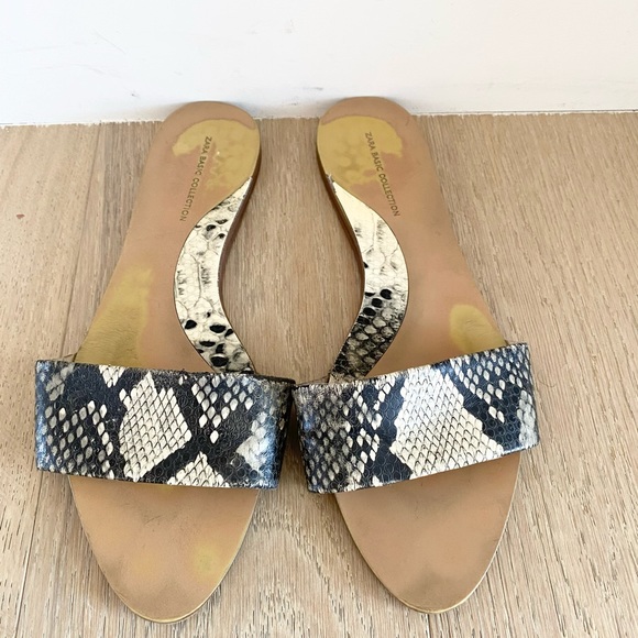 Zara collection slide sandals size 39